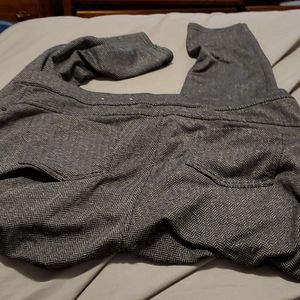 grey and black soft dress pants